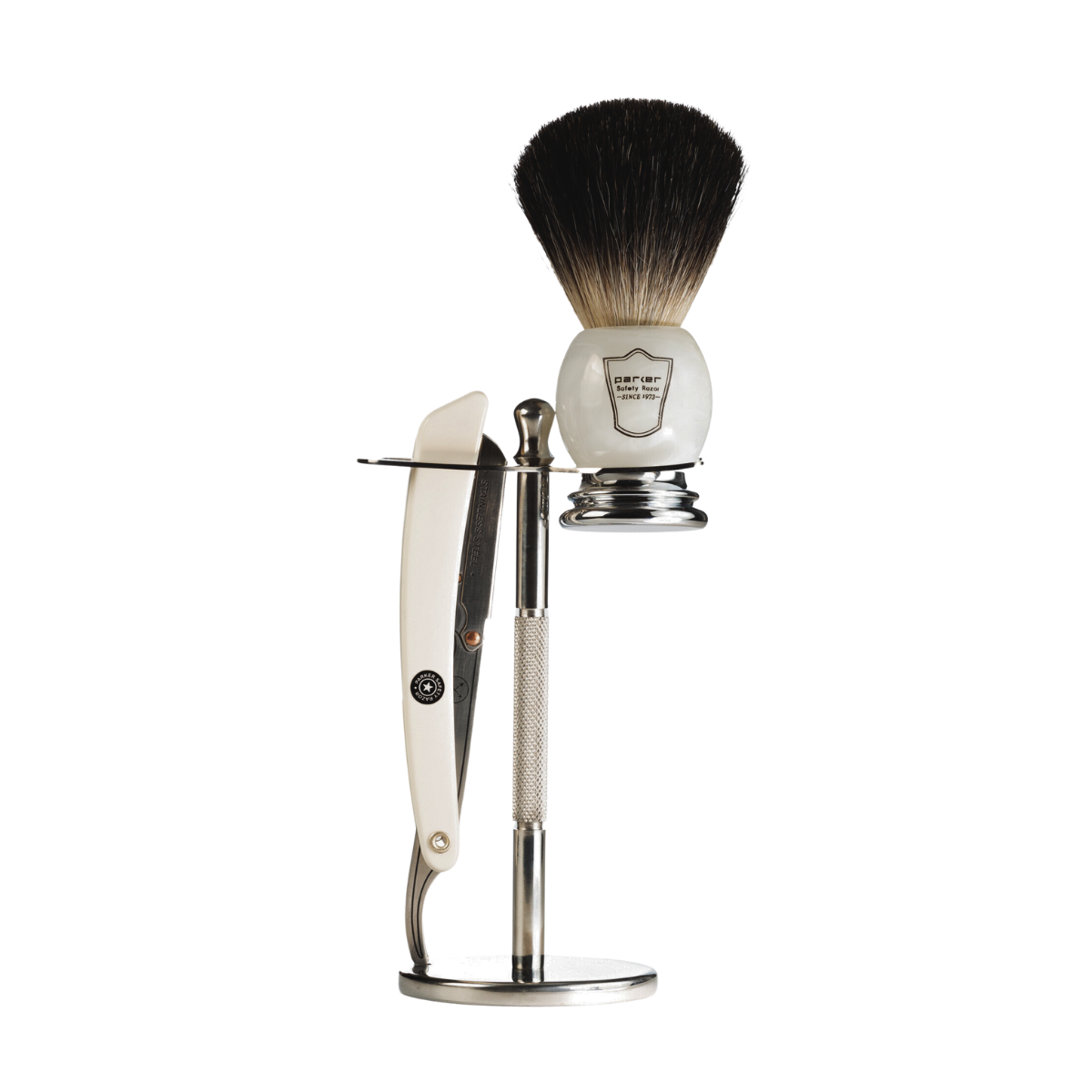 Set De Afeitado Parker, Pedestal, Shavett o Rastrillo, Brocha