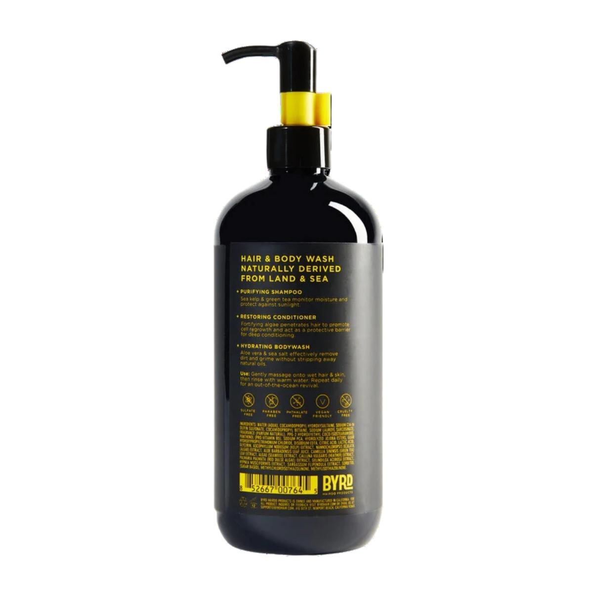 Jabón Líquido Para Cuerpo Y Cabello, Byrd, 15oz.