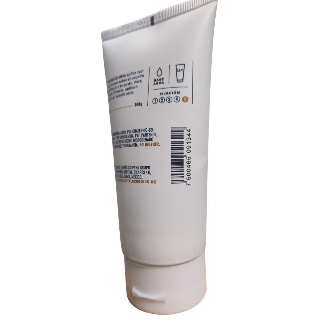 Gel Para Cabello, Capital Grooming, Fijación 5 De 5, 5oz