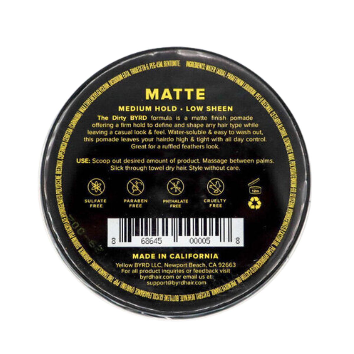 Pomada Matte, Byrd, 3.35oz