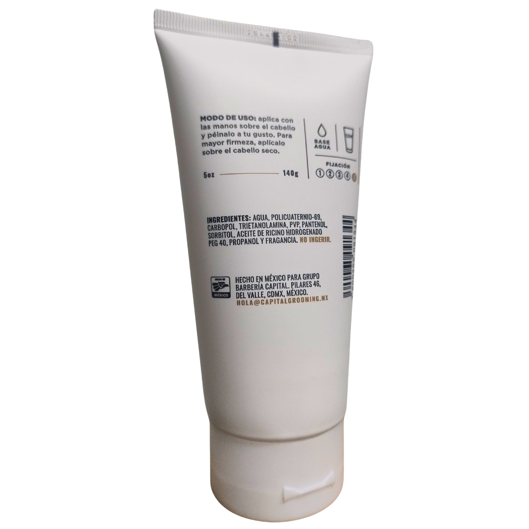 Gel Para Cabello, Capital Grooming, Fijación 5 De 5, 5oz